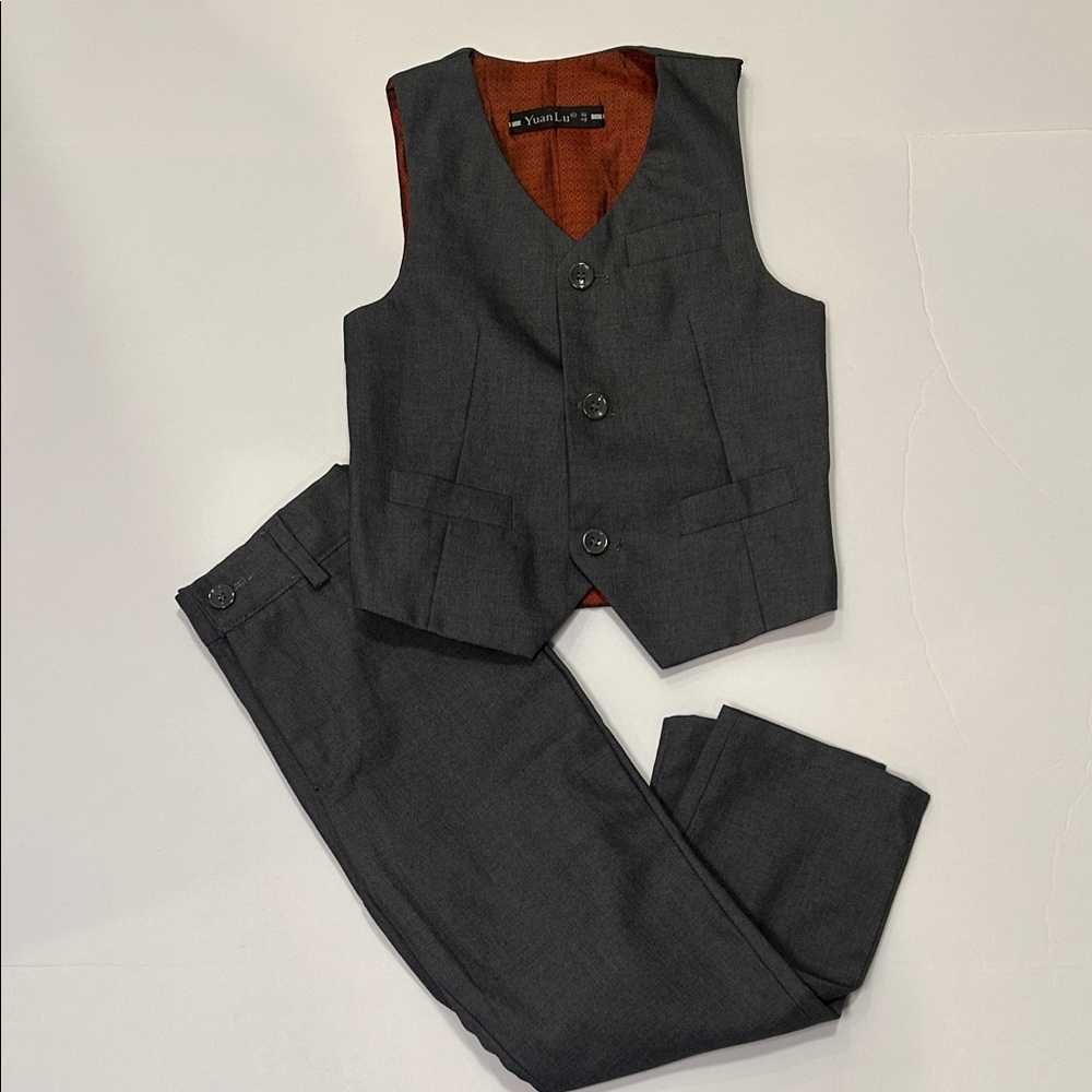 Dark Gary Suit- Vest and Pants